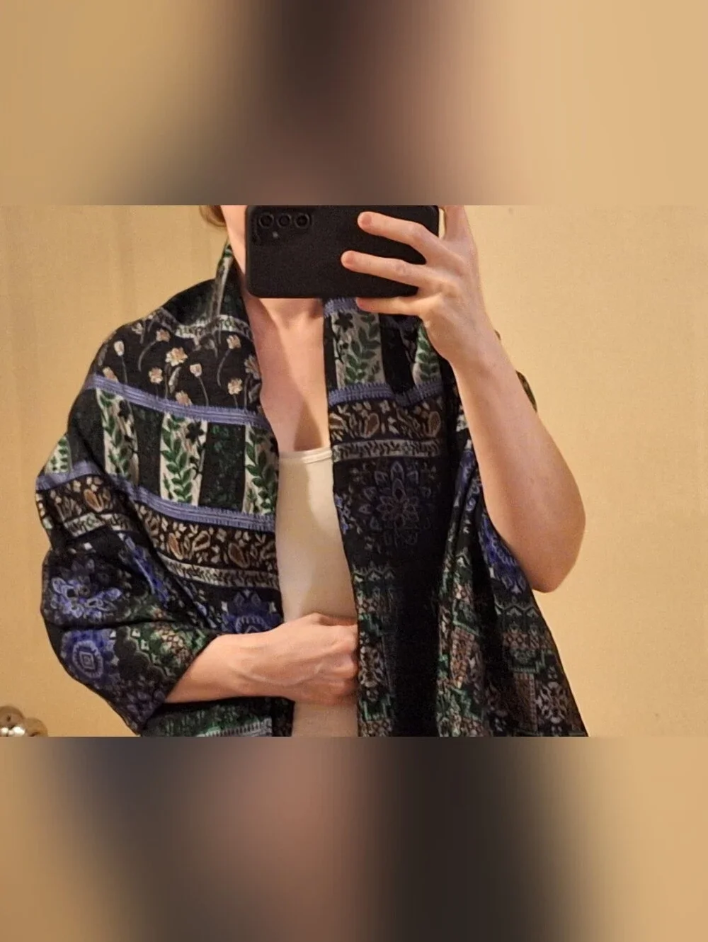 Italian, Dual-Sided Scarf/Wrap